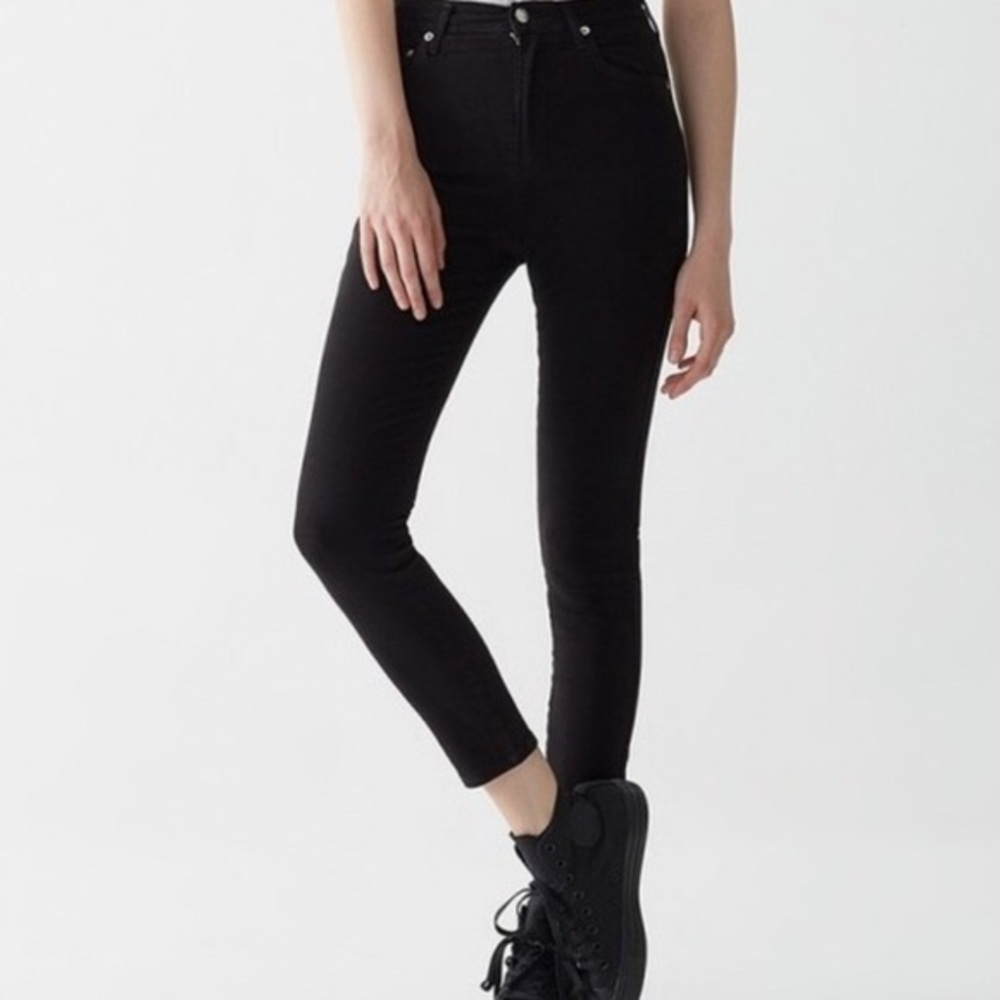 AGOLDE • Black Filter Free Skinny Cropped Jeans